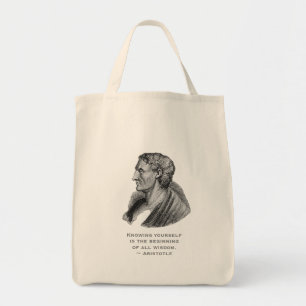 Tote Bag Citation Se Connaissant Philosophe Aristote
