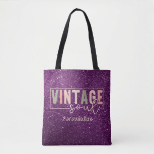 Tote Bag Citation Soul vintage Couleurs rétro Parties scint