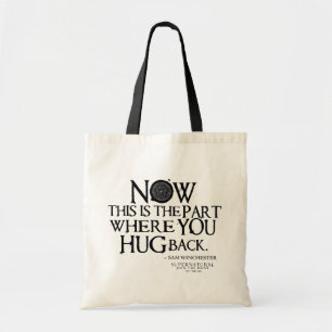 Tote Bag Citation surnaturelle "Accrocher"