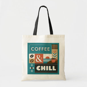Tote Bag Citations de café coloré