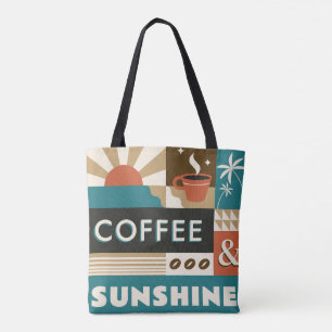 Tote Bag Citations de café coloré