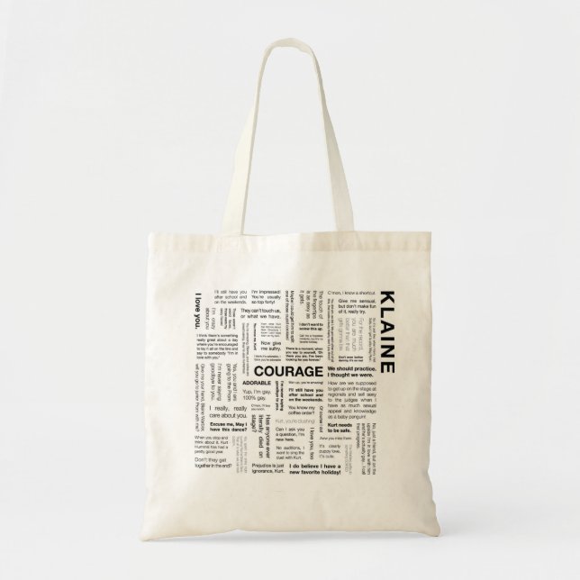 Tote Bag Citations de Klaine (Devant)
