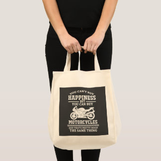 Tote Bag Citations d'humour de vélo Acheter des motos est d