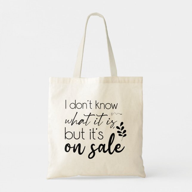 Tote Bag Citations drôles de typographie moderne (Dos)