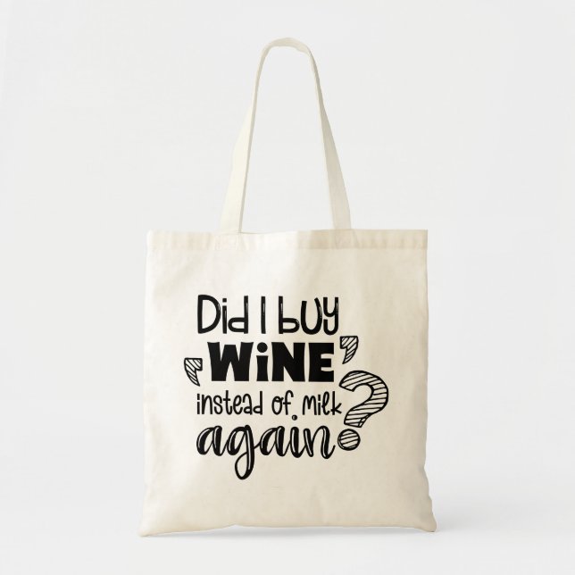 Tote Bag Citations drôles de typographie moderne (Devant)