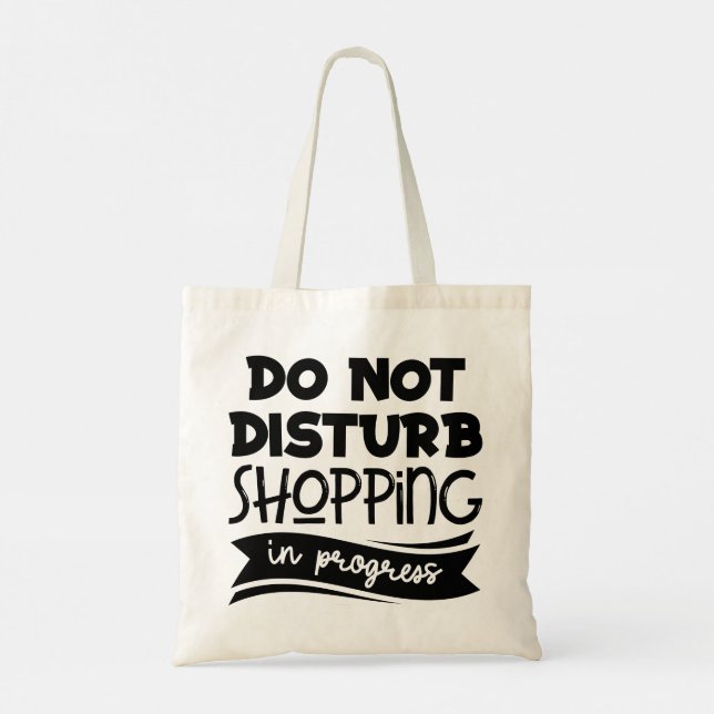 Tote Bag Citations drôles de typographie moderne (Dos)