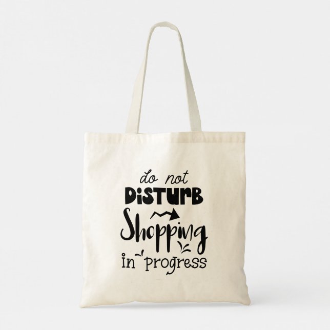Tote Bag Citations drôles de typographie moderne (Dos)