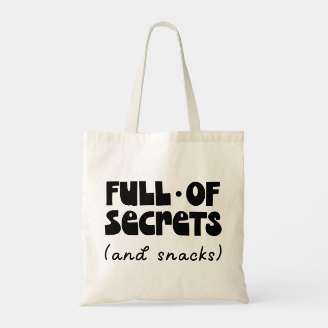 Tote Bag Citations drôles de typographie moderne (Dos)