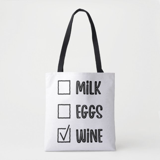 Tote Bag Citations drôles de typographie moderne (Devant)