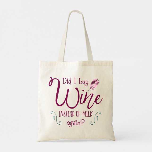 Tote Bag Citations drôles de typographie moderne (Dos)