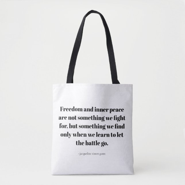 Tote Bag Citations sur la paix intérieure (Devant)