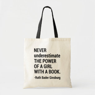 Tote Bag Citer RBG, ne sous-estimez jamais le pouvoir d'une