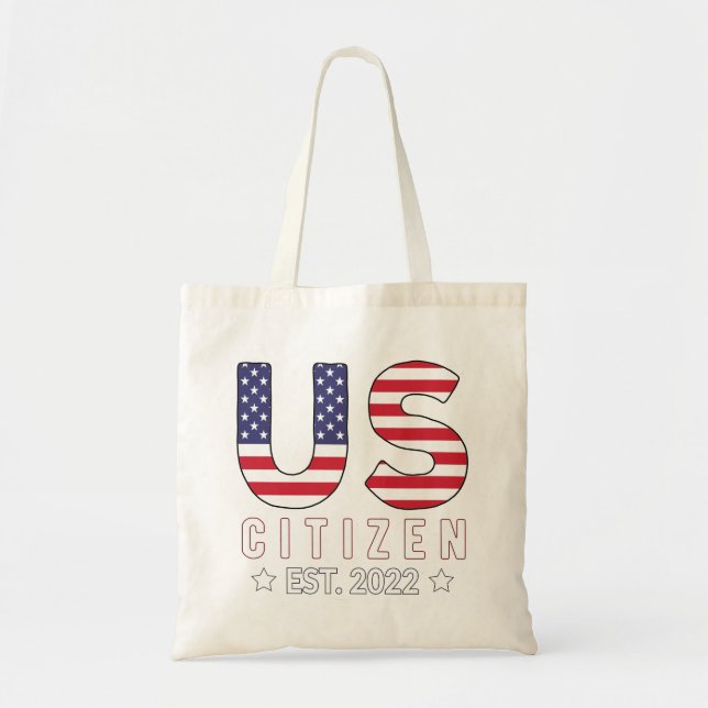 Tote Bag Citoyens fiers US Amérique Nouvelle Citoyenneté 20 (Devant)