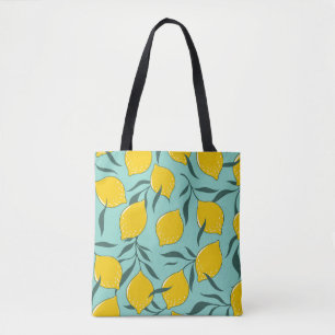 Tote Bag Citron Art Mode Abstrait sans couture
