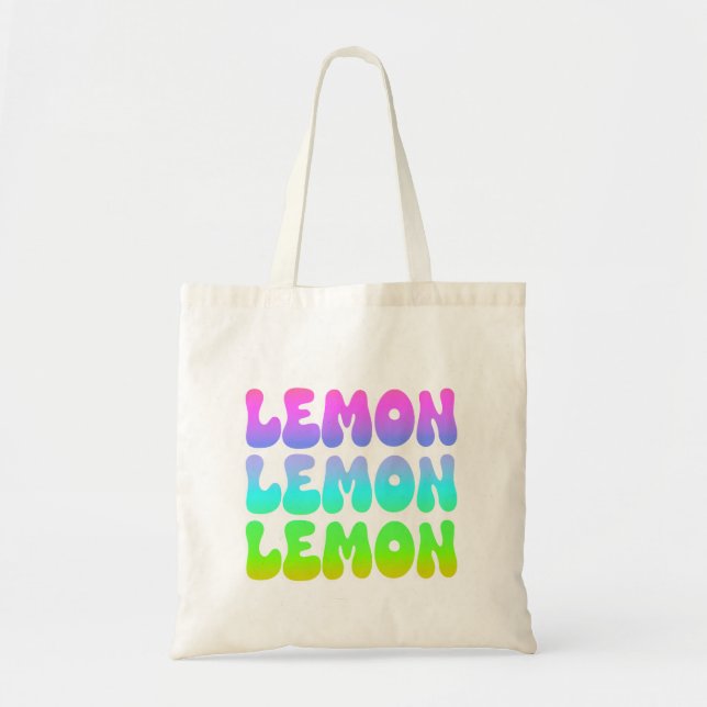 Tote Bag Citron citron rétro (Devant)