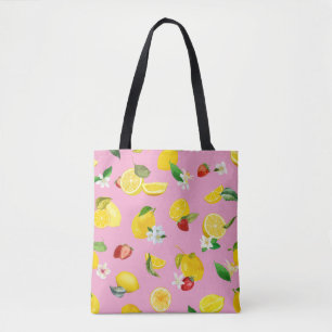 Tote Bag Citron et fraise 1