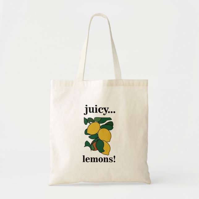 Tote Bag Citron Fruit Citron Été  (Devant)