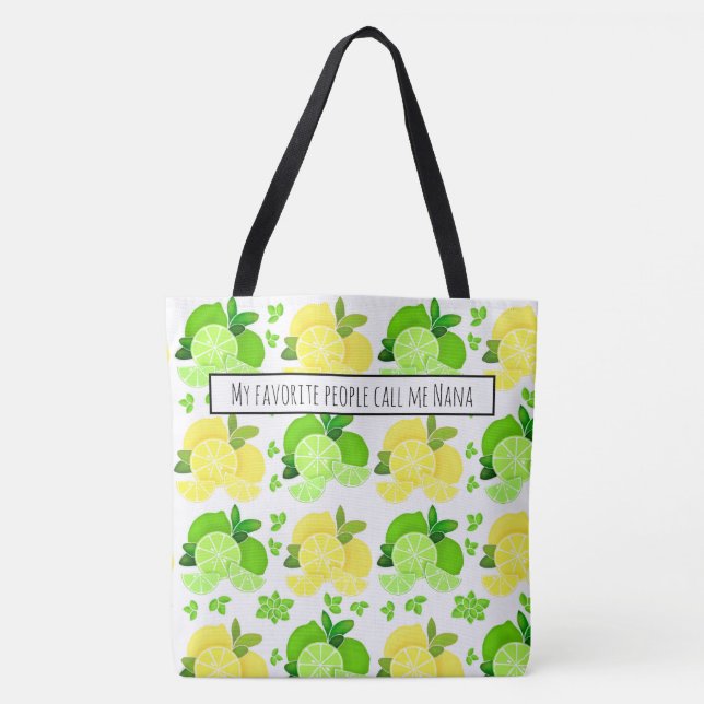 Tote Bag Citrons citron citron soleil cadeau d'agrumes (Devant)