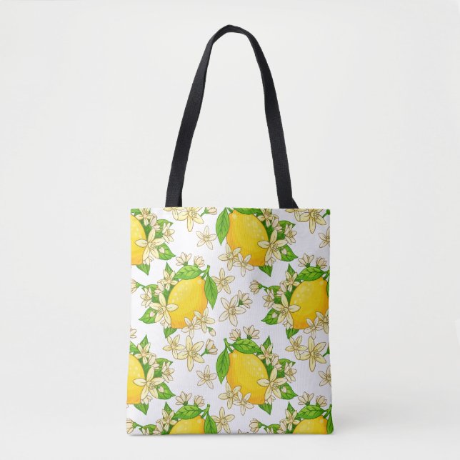 Tote Bag citrons jaunes (Devant)