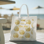 Tote Bag Citrons Jaunes Modernes Motif & Squeeze La Journée<br><div class="desc">Citrons Jaunes Modernes Motif & Squeeze La Journée</div>