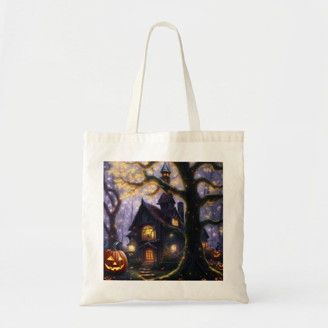Tote Bag citrouille/automne/Halloween  (Devant)