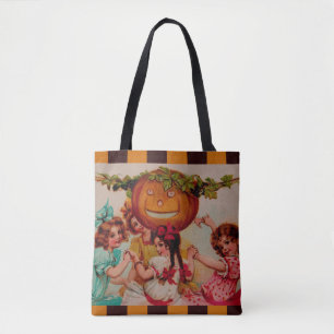 Tote Bag Citrouille de la fête d'Halloween vintage