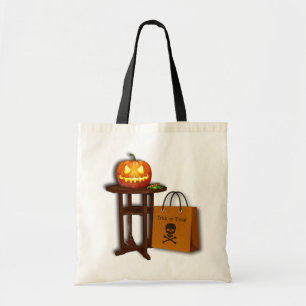 Tote Bag Citrouille d'Halloween Trick or Treat