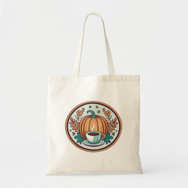 Tote Bag Citrouille épicé (Devant)