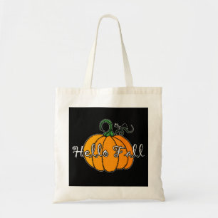 Tote Bag Citrouille Hellow Citrouille Hello Fall