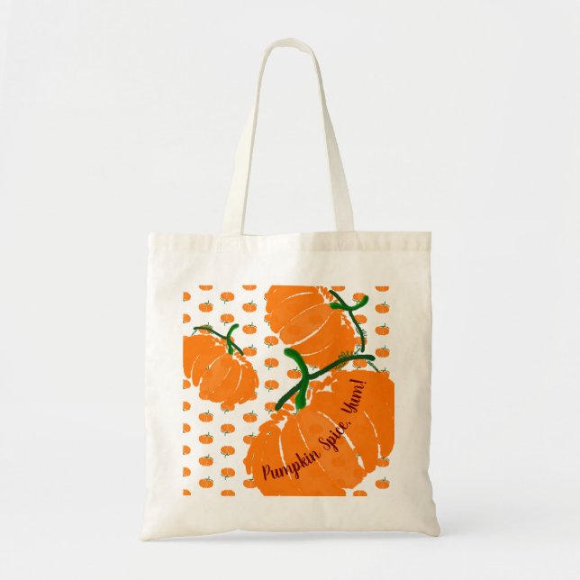 Tote Bag Citrouille Spice, Yum ! (Devant)