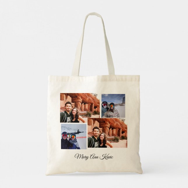 Tote Bag Citrouille Spice, Yum ! Photo et texte en arrière (Dos)