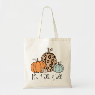 Tote Bag Citrouille tendance d'automne Citation “C'est l'