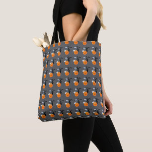 Tote Bag Citrouille Watcher : Scène de la lune hantée