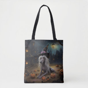 Tote Bag Citrouilles Crête Chinoise Halloween Épouvantable 