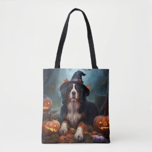 Tote Bag Citrouilles d'Halloween effrayantes de montagne be