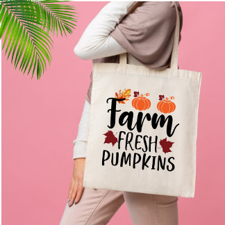 Tote Bag Citrouilles frais - Automne