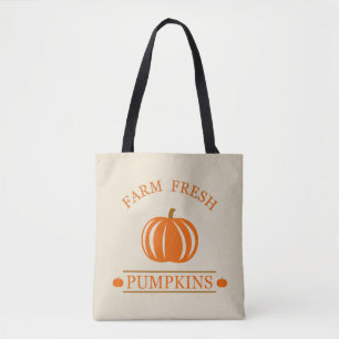 Tote Bag Citrouilles frais de ferme automne
