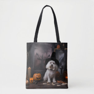 Tote Bag Citrouilles maltaises Halloween Épouvantable