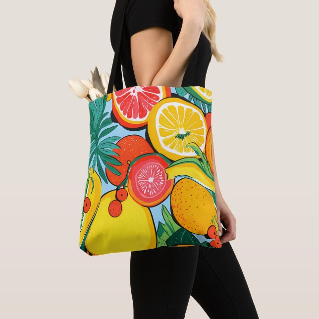 Tote Bag Citrus Fourre-tout (De près)