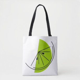 Tote Bag Citrus Lime vert retour sur fourre-tout