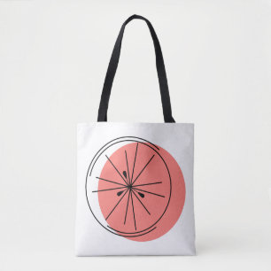 Tote Bag Citrus rose partout à fourre-tout