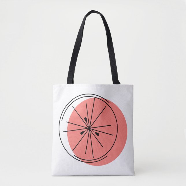 Tote Bag Citrus rose partout à fourre-tout (Devant)