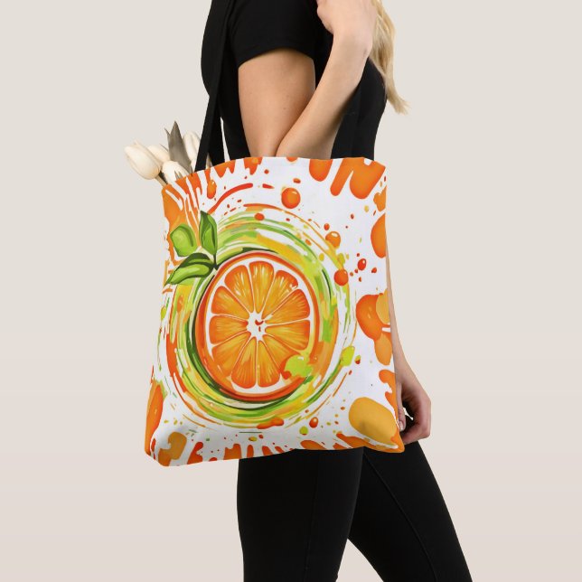 Tote Bag Citrus Splash de Joie (De près)
