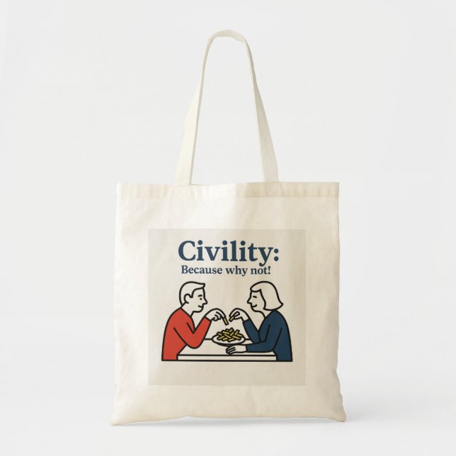 Tote Bag Civilité : parce que pourquoi pas ! (Devant)