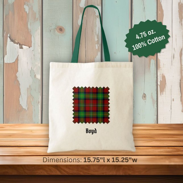 Tote Bag Clan Boyd Tartan (Créateur téléchargé)