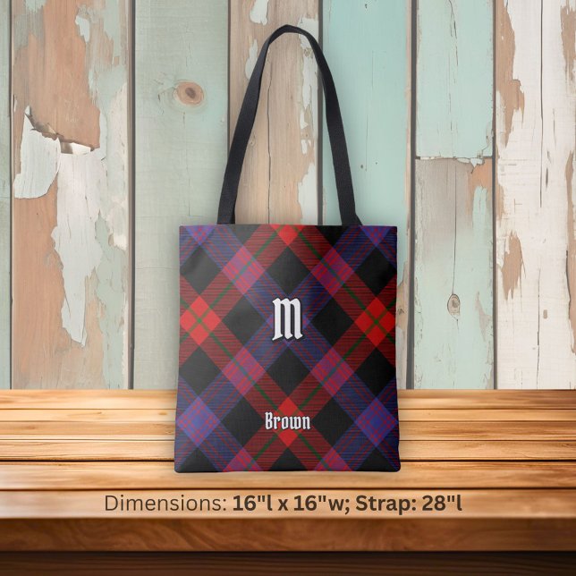 Tote Bag Clan Brown Tartan (Créateur téléchargé)