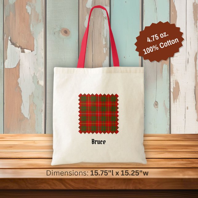 Tote Bag Clan Bruce Tartan (Créateur téléchargé)
