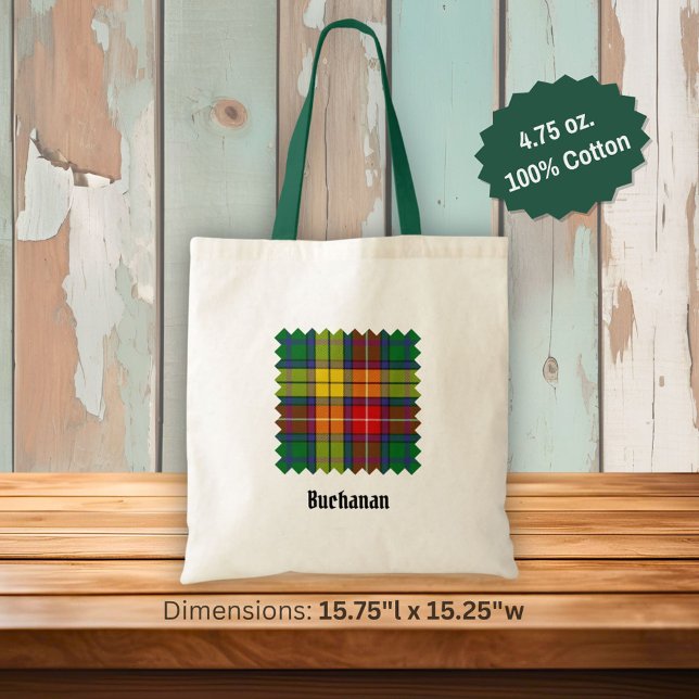 Tote Bag Clan Buchanan Tartan (Créateur téléchargé)