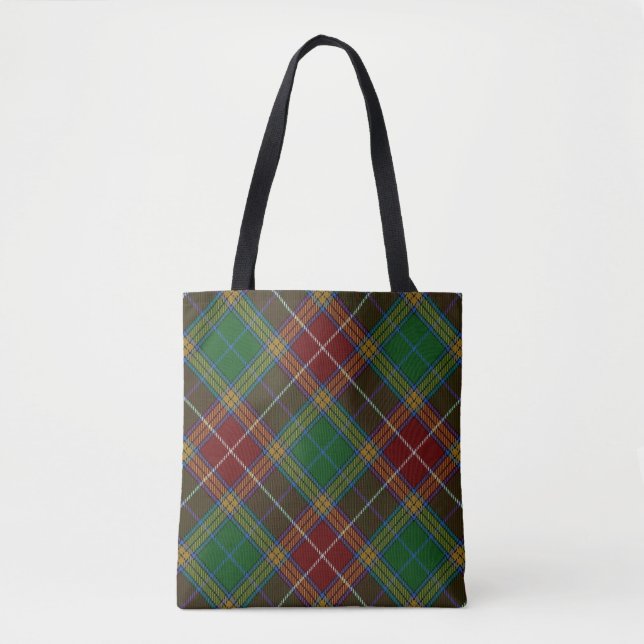 Tote Bag Clan écossais Baxter Tartan Plaid (Devant)