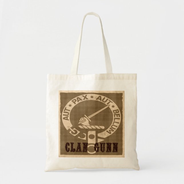 Tote Bag Clan Gunn Sépia (Devant)